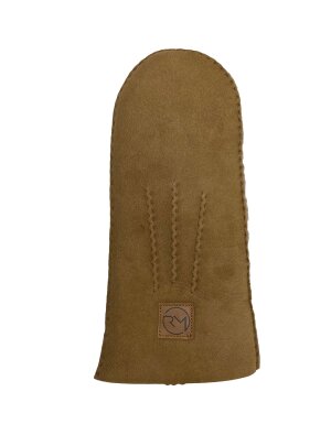 Lammfell Handschuhe Arber echtes Merinolamm für Damen und Herren, Fäustlinge, Fausthandschuhe in Premiumqualität aus spanischem Merino camel 7