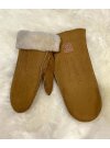 Lammfell Handschuhe Arber echtes Merinolamm für Damen und Herren, Fäustlinge, Fausthandschuhe in Premiumqualität aus spanischem Merino camel 8