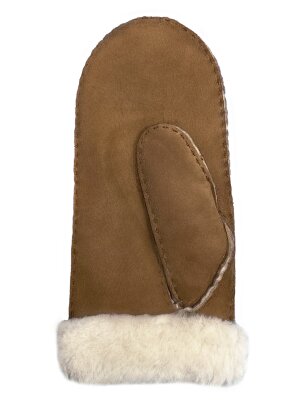 Lammfell Handschuhe Arber echtes Merinolamm für Damen und Herren, Fäustlinge, Fausthandschuhe in Premiumqualität aus spanischem Merino camel 10