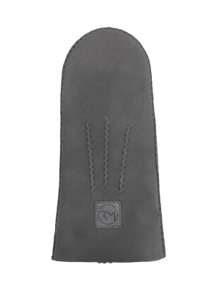 Lammfell Handschuhe Arber echtes Merinolamm für Damen und Herren, Fäustlinge, Fausthandschuhe in Premiumqualität aus spanischem Merino grau 10