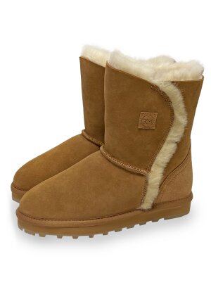 Rohn Lammfell Boots für Damen, Winterstiefel...