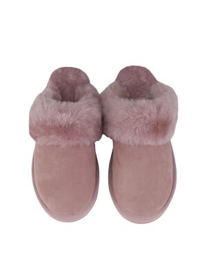 Slipper Pantoffel Hausschuhe echt Lammfell Rohn Talea rose  37