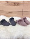 Pantoffel Slipper Hausschuhe echt Lammfell Rohn Talea grau  38