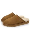 Pantoffel Loisl für Herren, Slipper Hausschuhe echt Lammfell Rohn braun 41