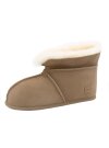 Lammfell Hausschuhe Chalet, Hüttenschuhe Rohn aus echtem Fell beige 37